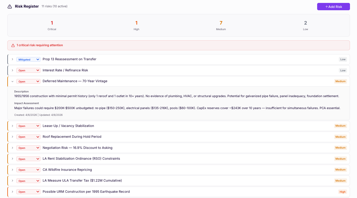 AcquiOS Risk Management